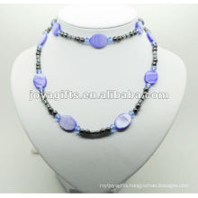 Fashion Hematite Blue Pearl Shell Wrap